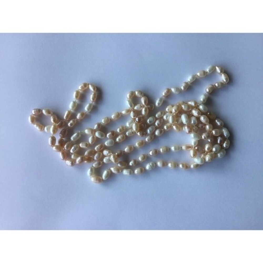 Long Strand Freshwater Pearl Necklace - Picture 5 of 5